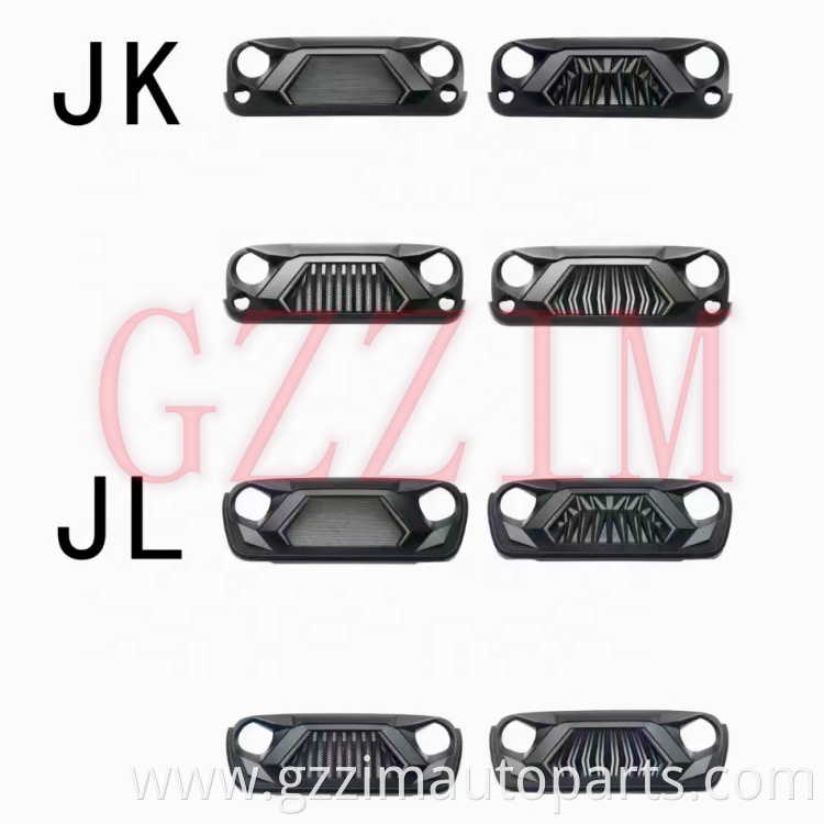 ABS Plastic Front Grille Middle Grille Used For JL JK